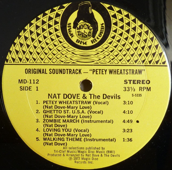 Nat Dove & The Devils - Petey Wheatstraw - The Devil's Son-In-Law (Original Soundtrack From The Motion Picture) (LP, Album)