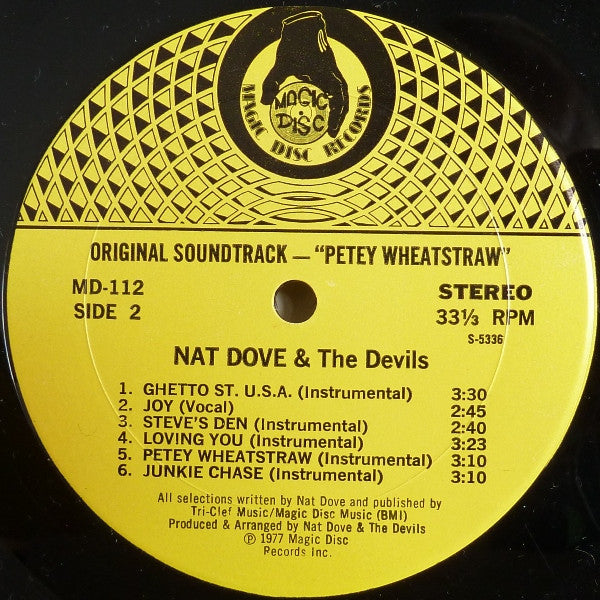 Nat Dove & The Devils - Petey Wheatstraw - The Devil's Son-In-Law (Original Soundtrack From The Motion Picture) (LP, Album)