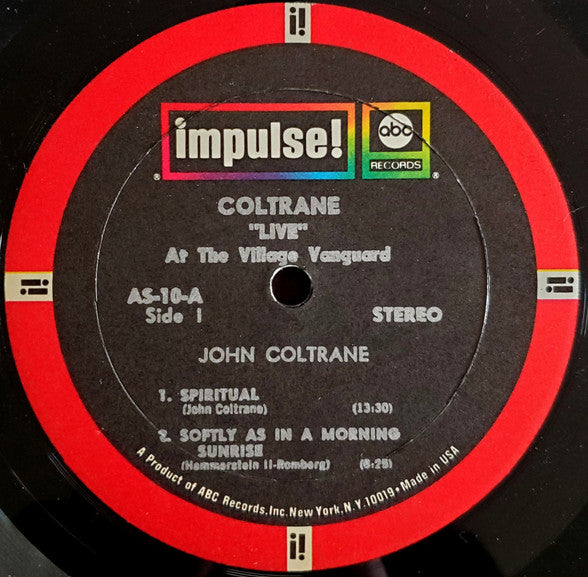 Coltrane - "Live" At The Village Vanguard (LP, Album, RE, Gat)