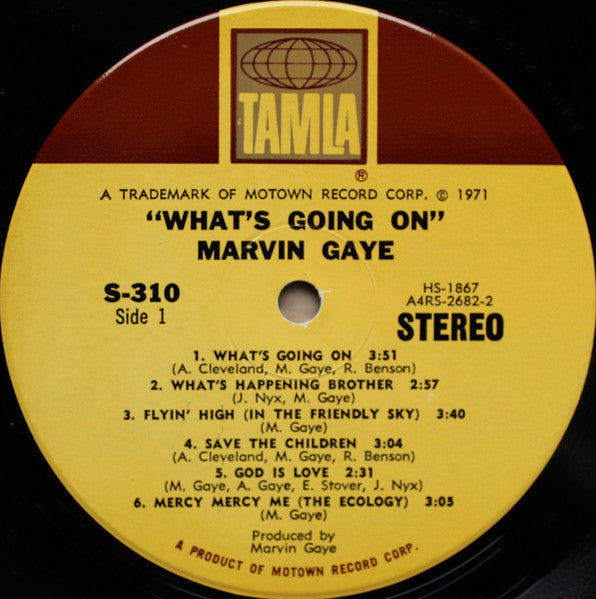 Marvin Gaye - What's Going On (LP, Album, Gat)