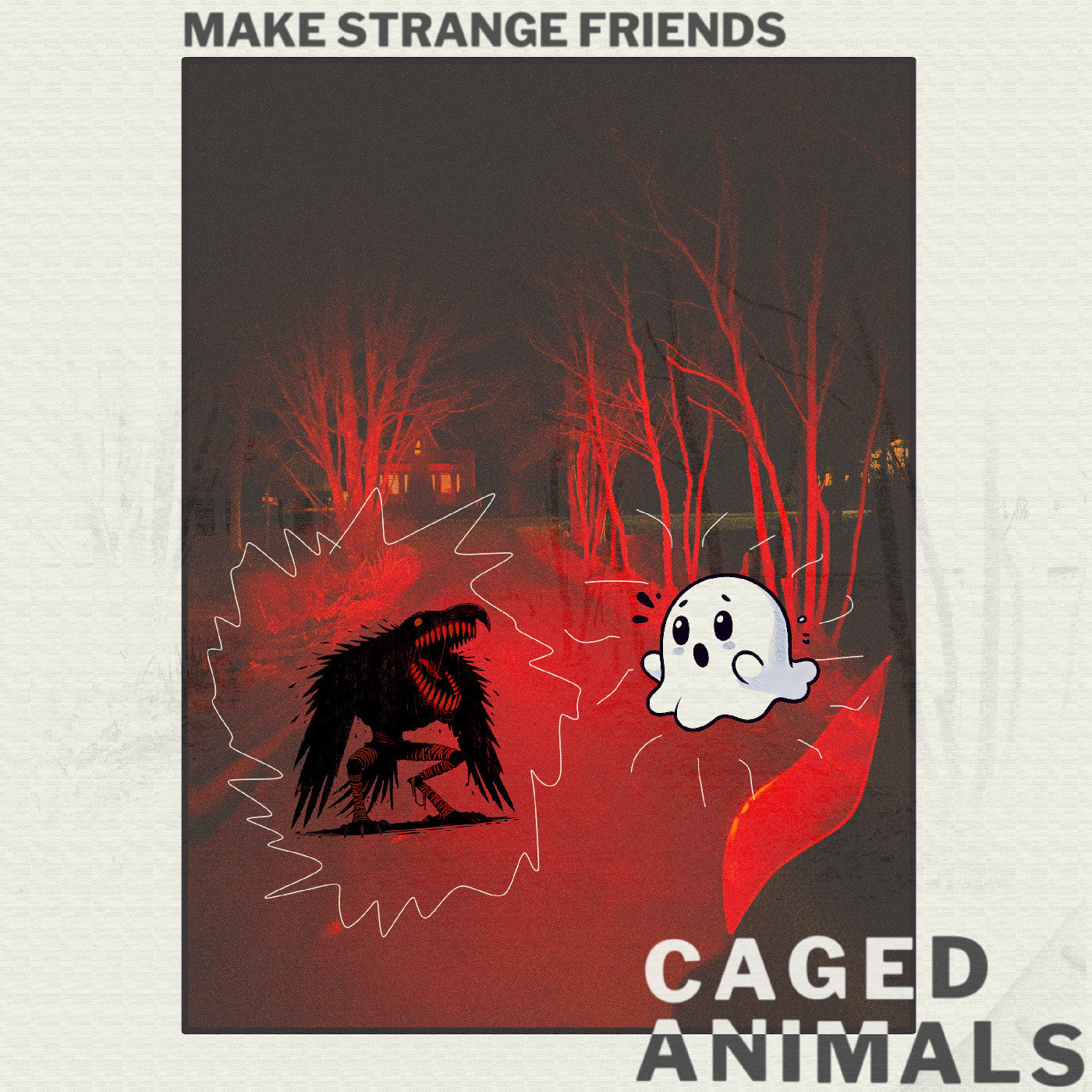 Caged Animals Make Strange Friends (Translucent Ruby Vinyl)
