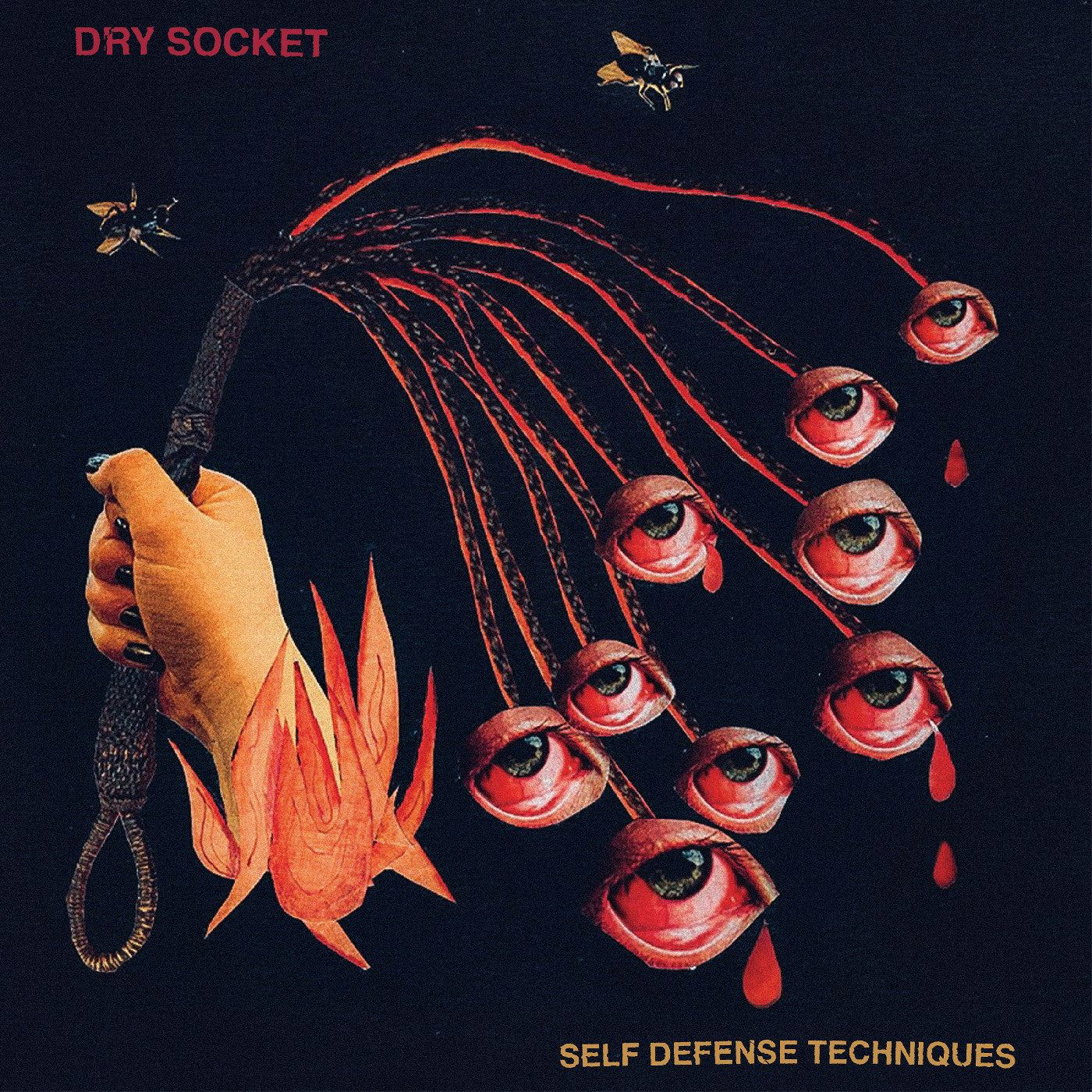 Dry Socket Self Defense Techniques (2-Color Galaxy Effect: T1 Ruby Transparent + Black Color Vinyl Vinyl)