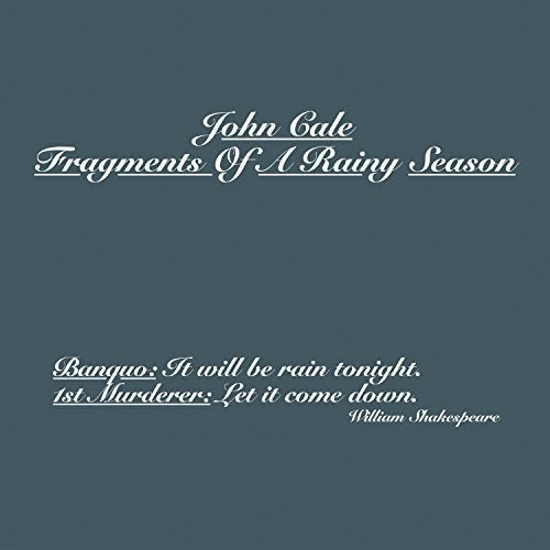 John Cale Fragments Of A Rainy Season