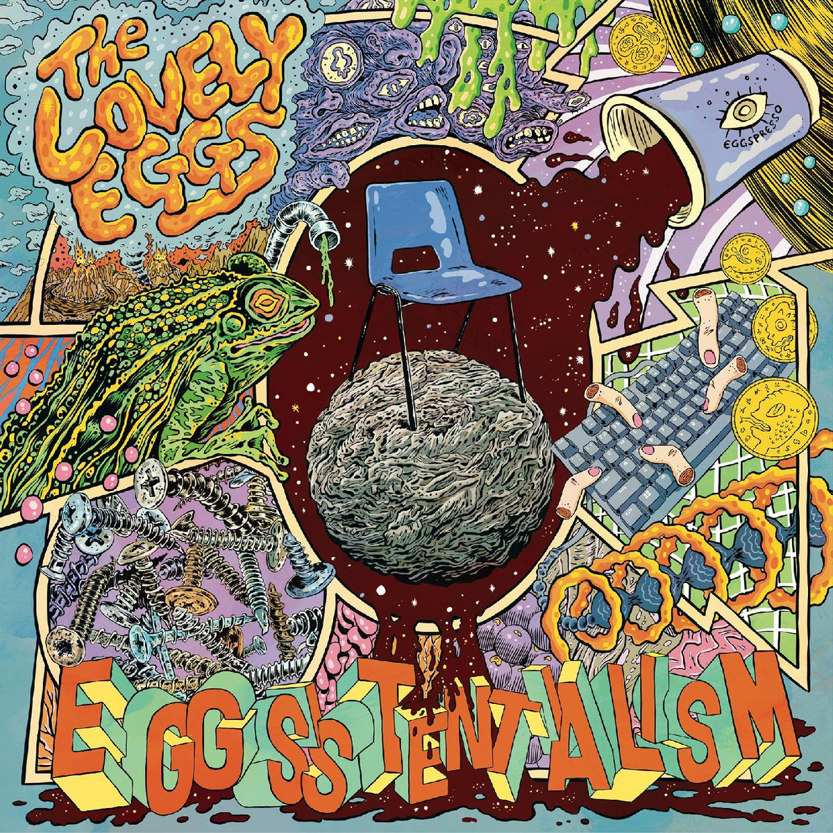 The Lovely Eggs Eggsistentialism (Indie Exclusive Transparent Blue With "Coffee" Splatter Vinyl)