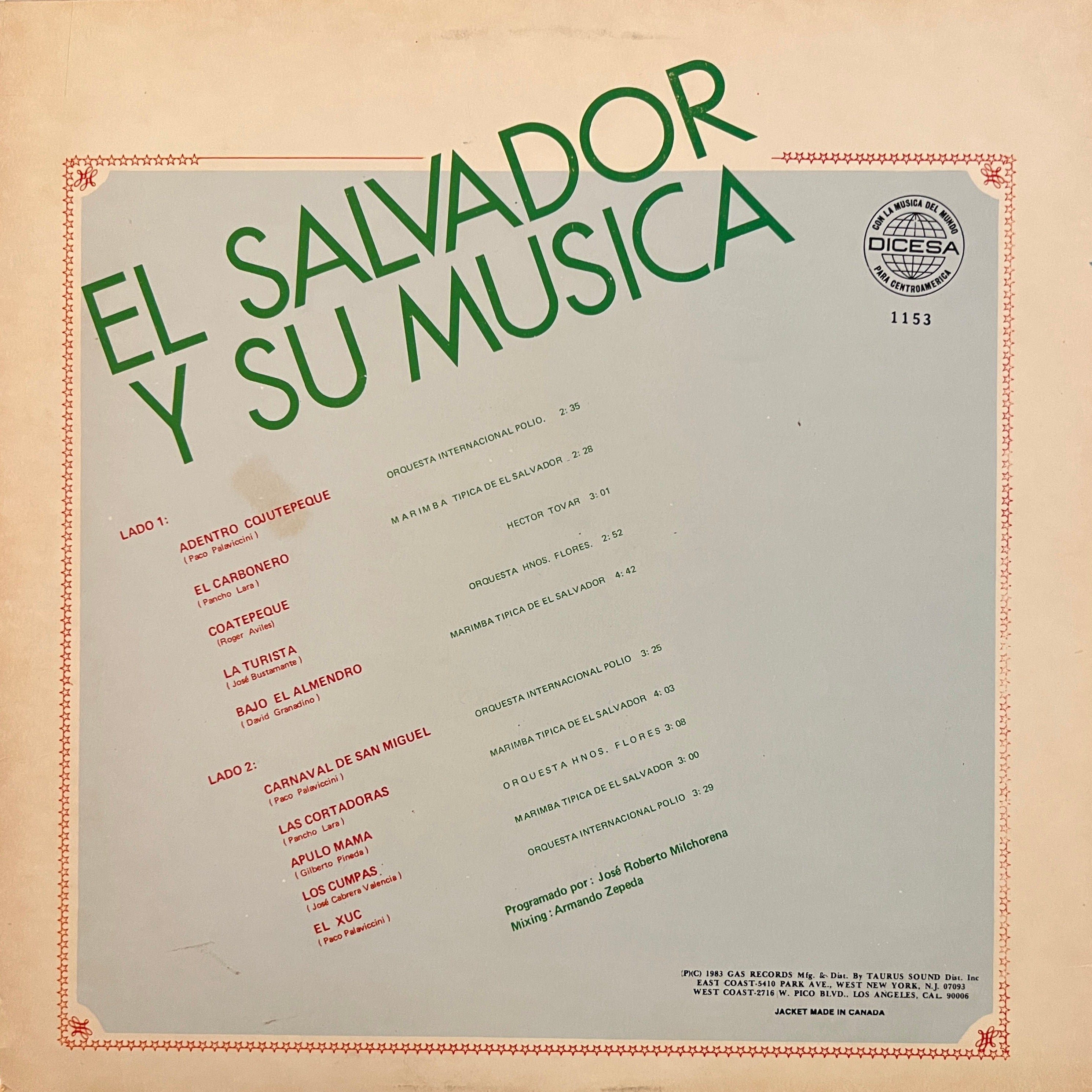 El Salvador Y Su Musica (1982, Dicesa - 1153) VG+