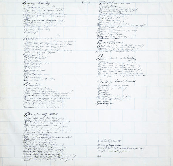 Pink Floyd - The Wall (2xLP, Album, Pit)