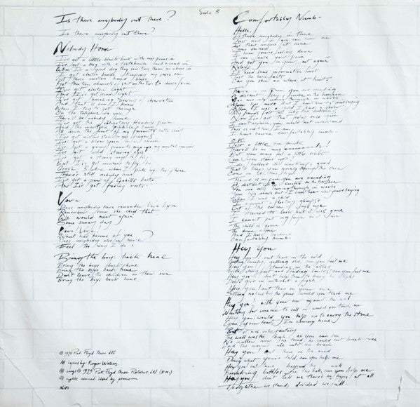 Pink Floyd - The Wall (2xLP, Album, Pit)