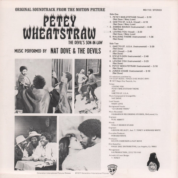 Nat Dove & The Devils - Petey Wheatstraw - The Devil's Son-In-Law (Original Soundtrack From The Motion Picture) (LP, Album)