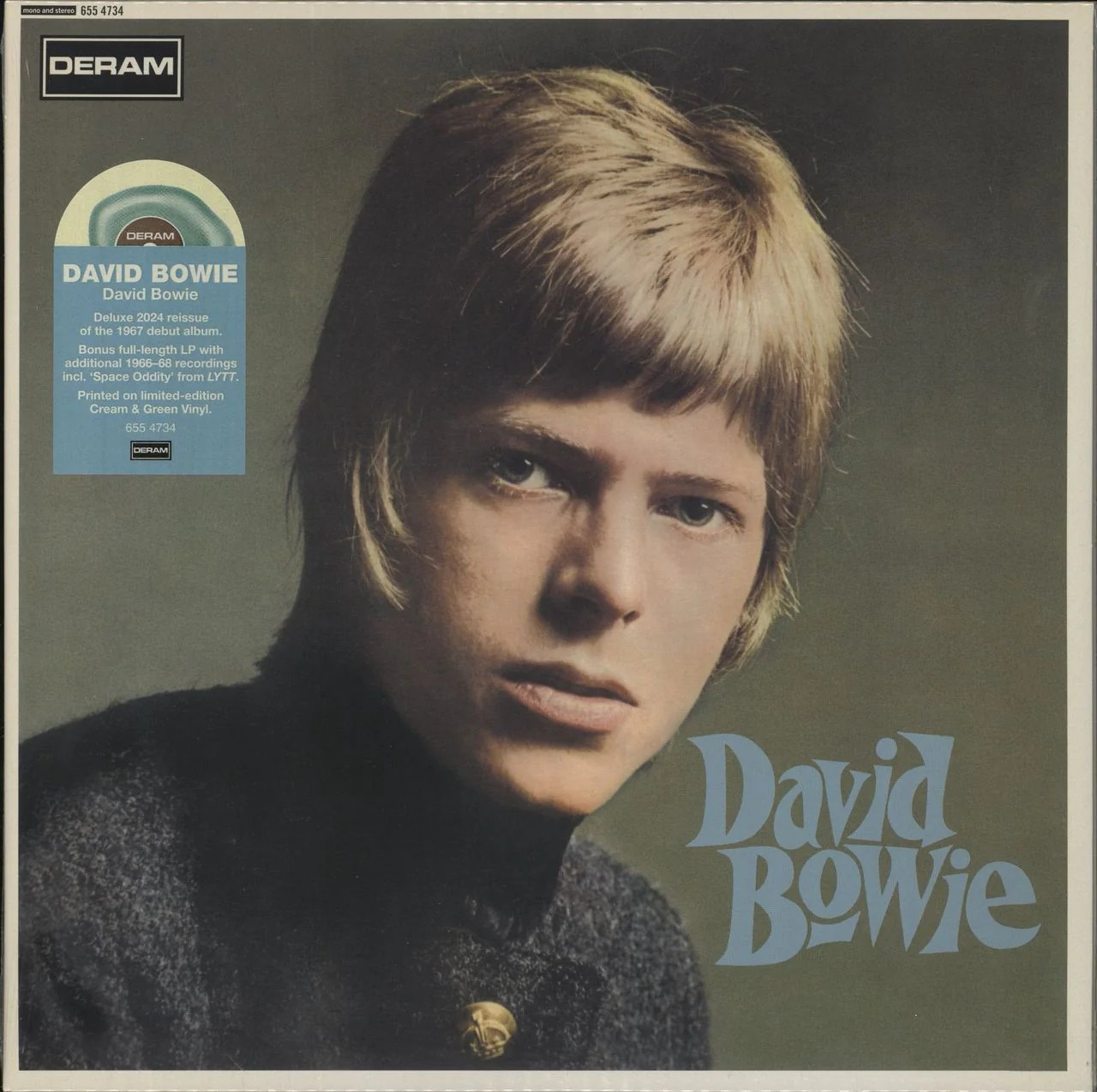 David Bowie David Bowie (Limited Edition, Cream & Green Swirl Colored Vinyl) (2 Lp's)