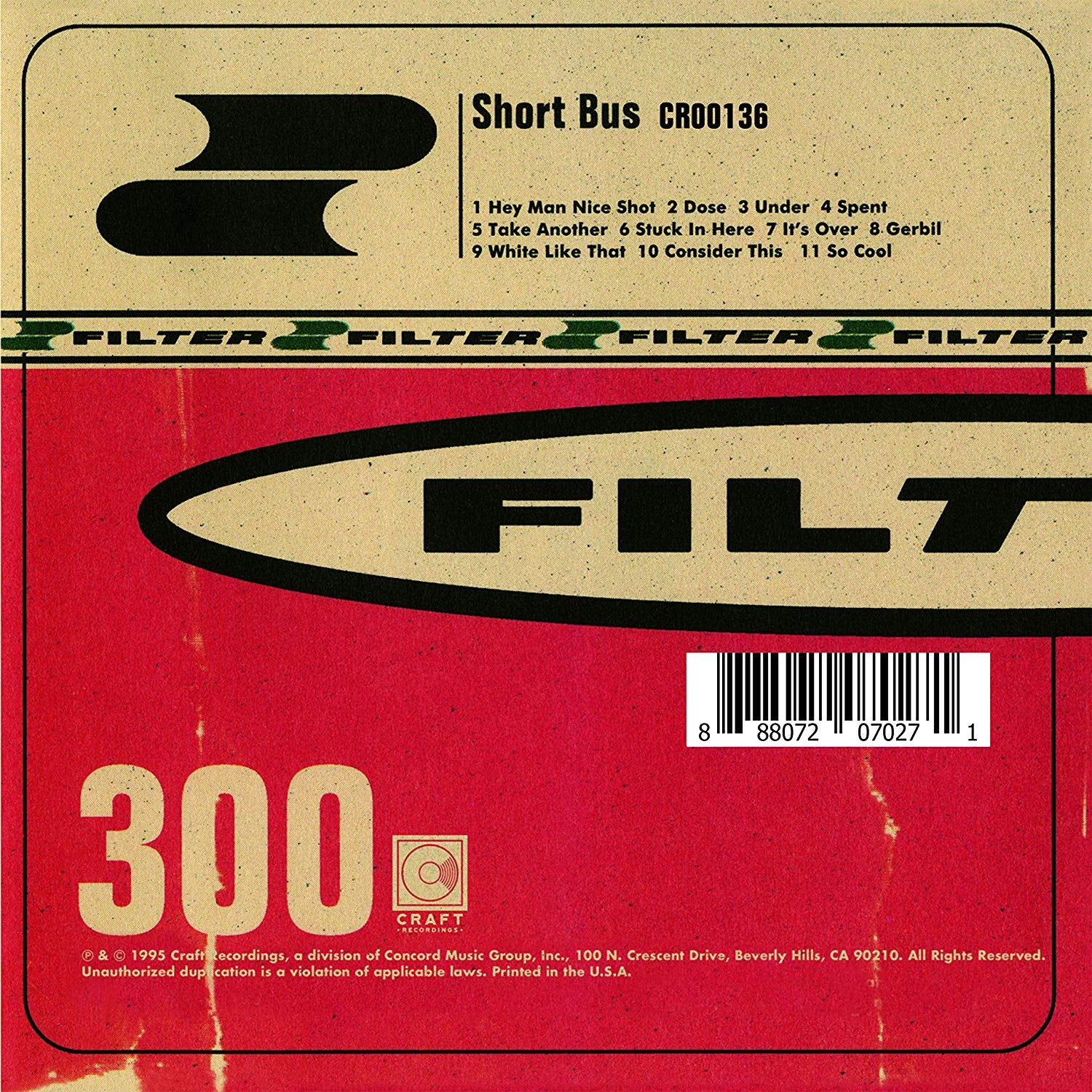 Filter SHORT BUS