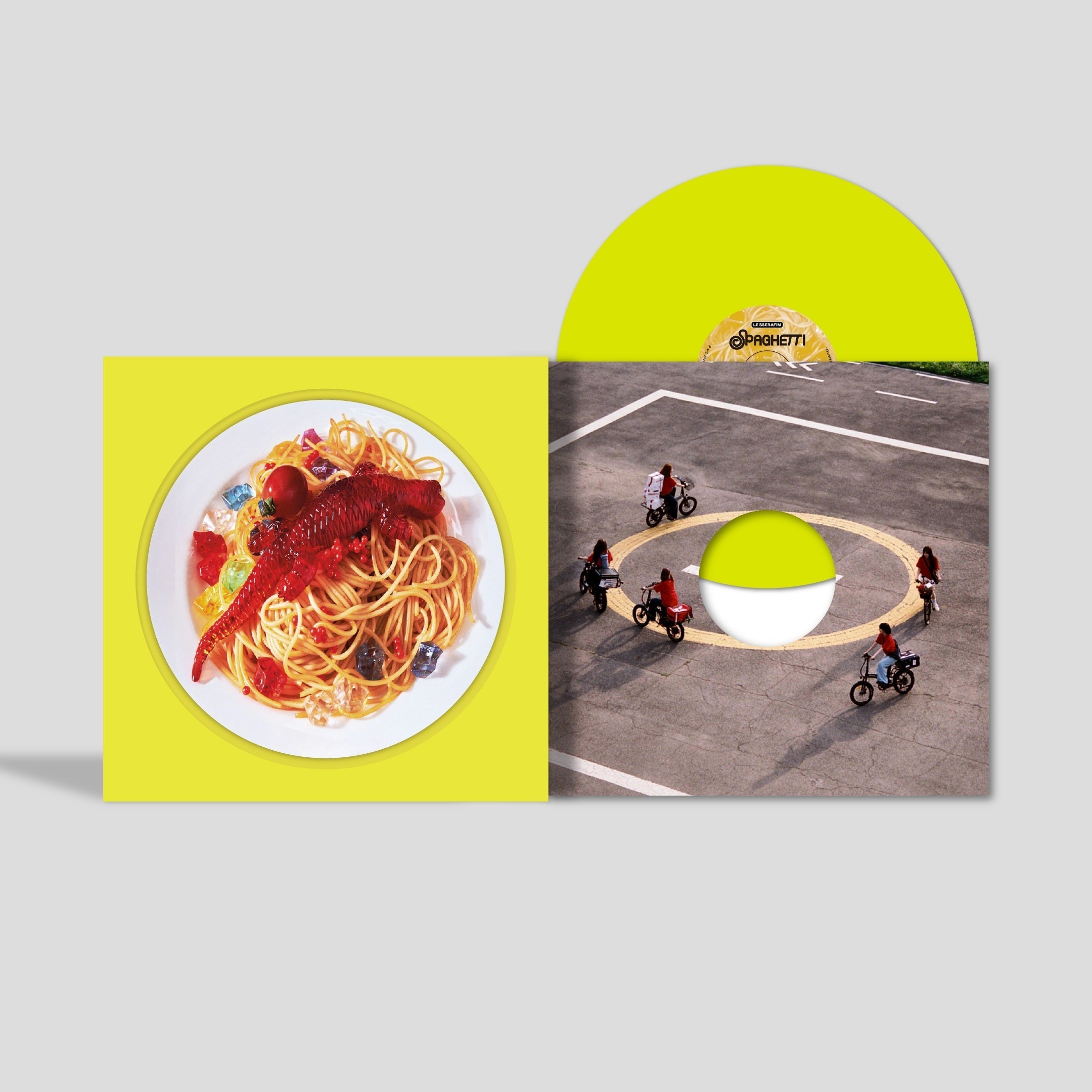 LE SSERAFIM 1St Single Album "Spaghetti" (Indie Exclusive) [Neon Yellow Vinyl]