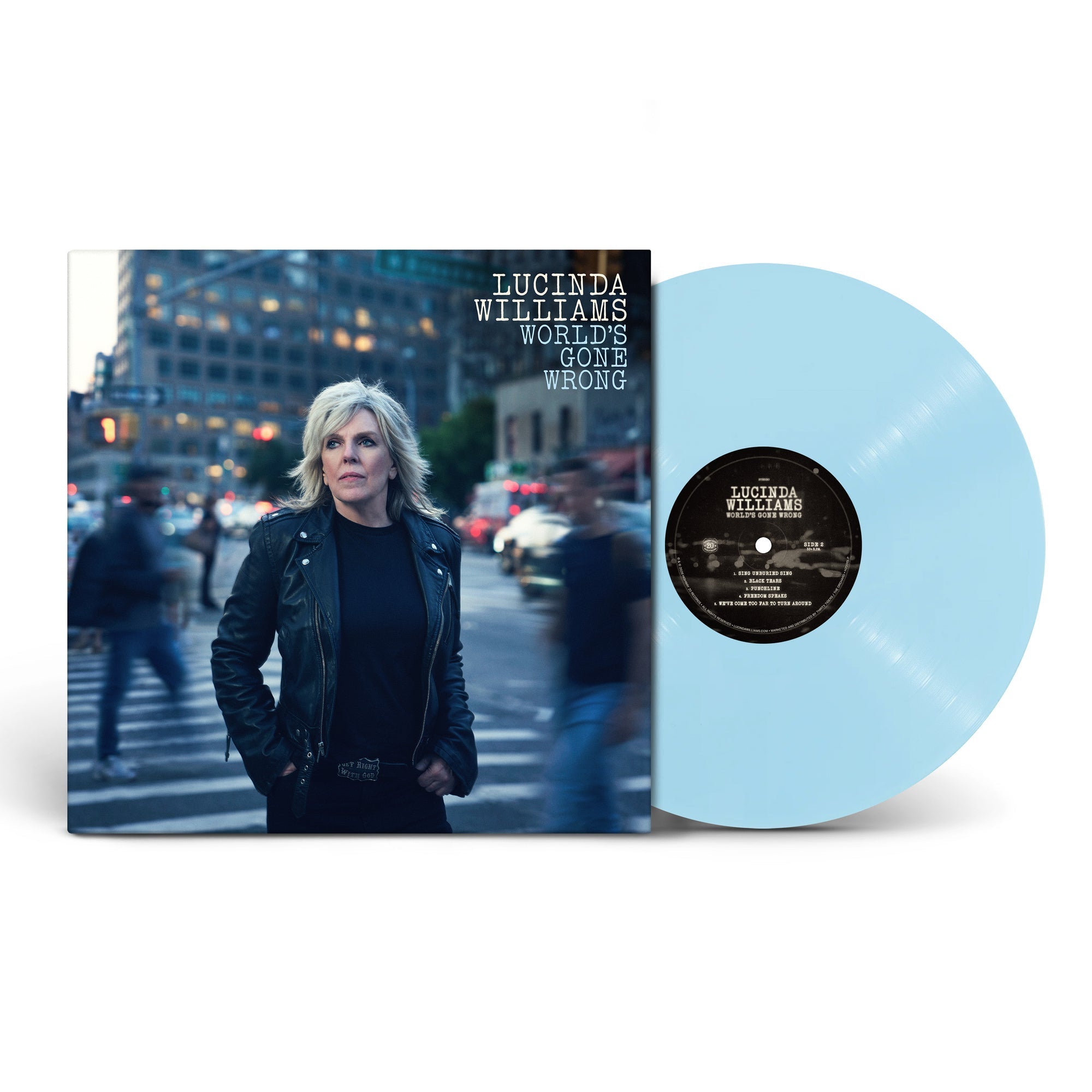 Lucinda Williams World's Gone Wrong (Indie Exclusive, Sky Blue Colored Vinyl)