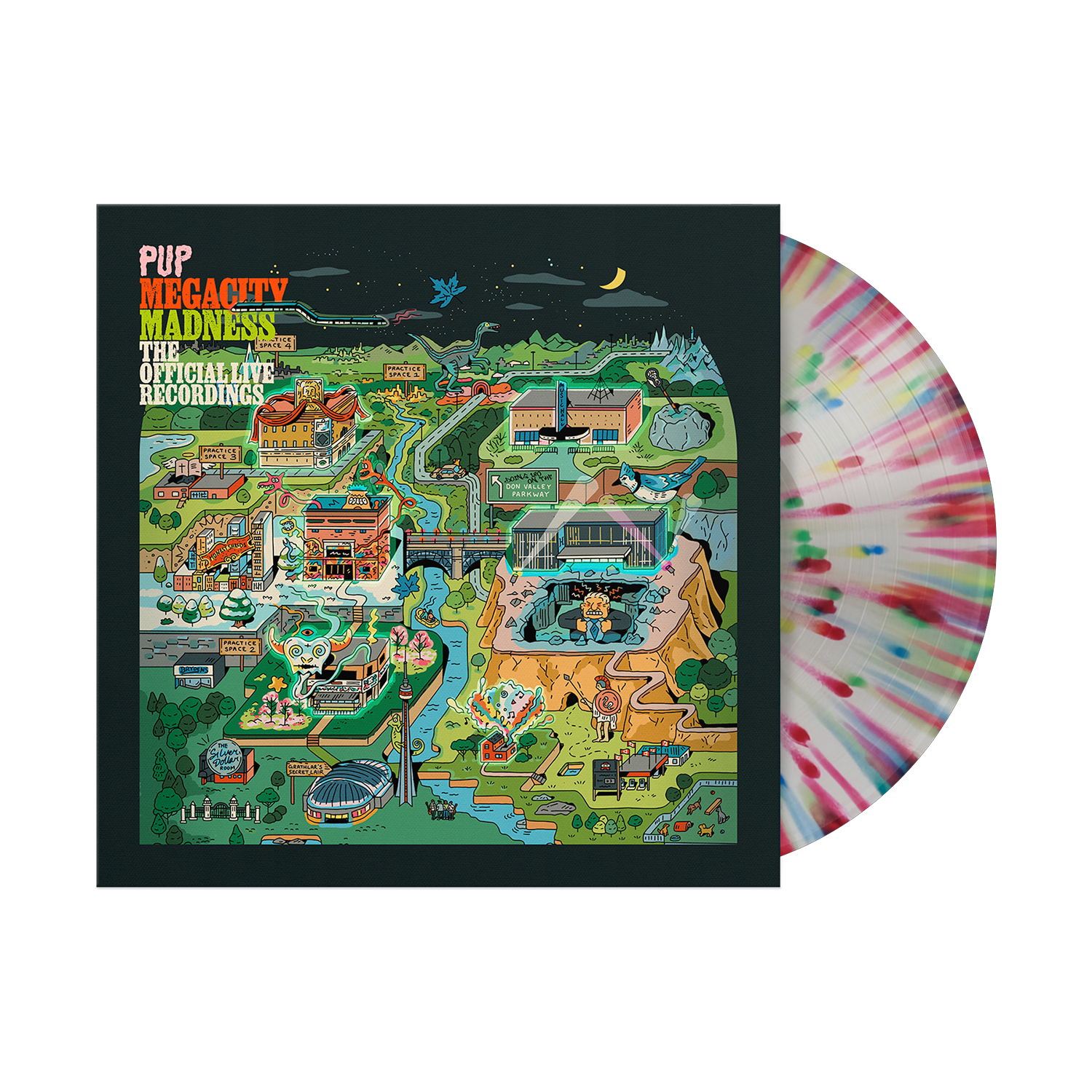 PUP Megacity Madness (The Official Live Recordings) [Multicolor Splatter LP]