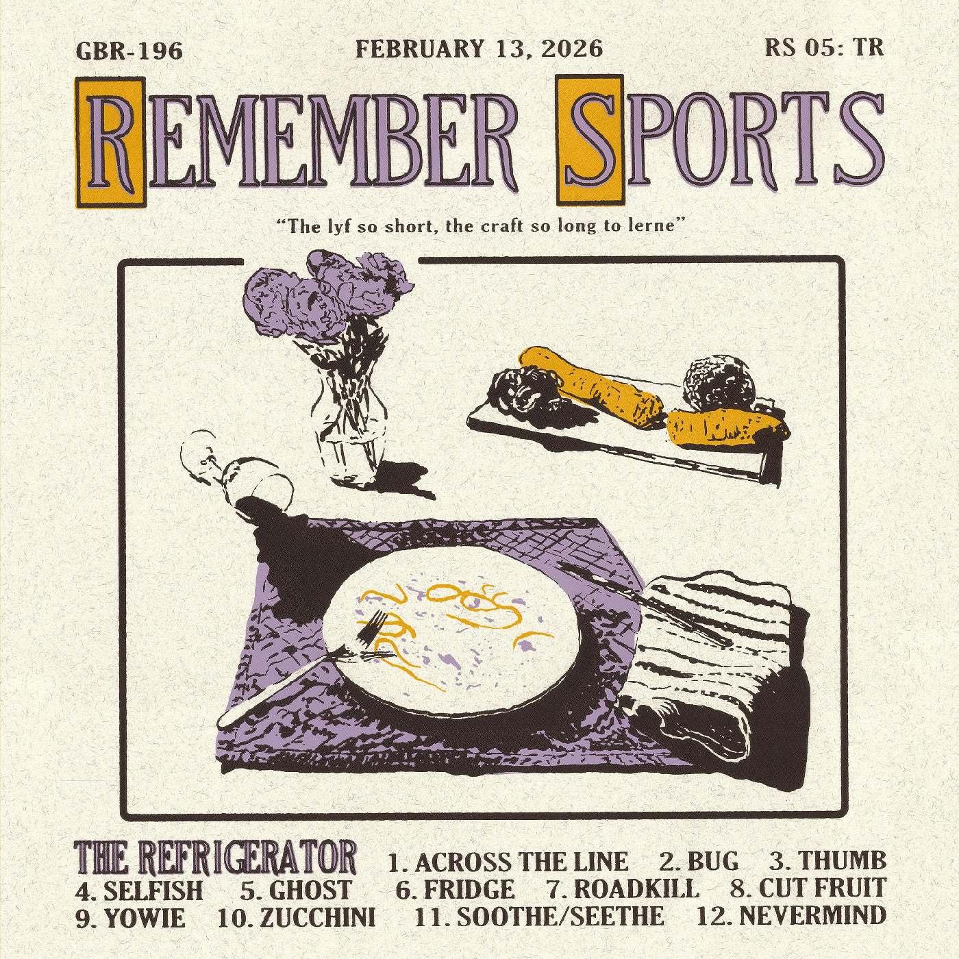 Remember Sports The Refrigerator (Custard Opaque Vinyl)