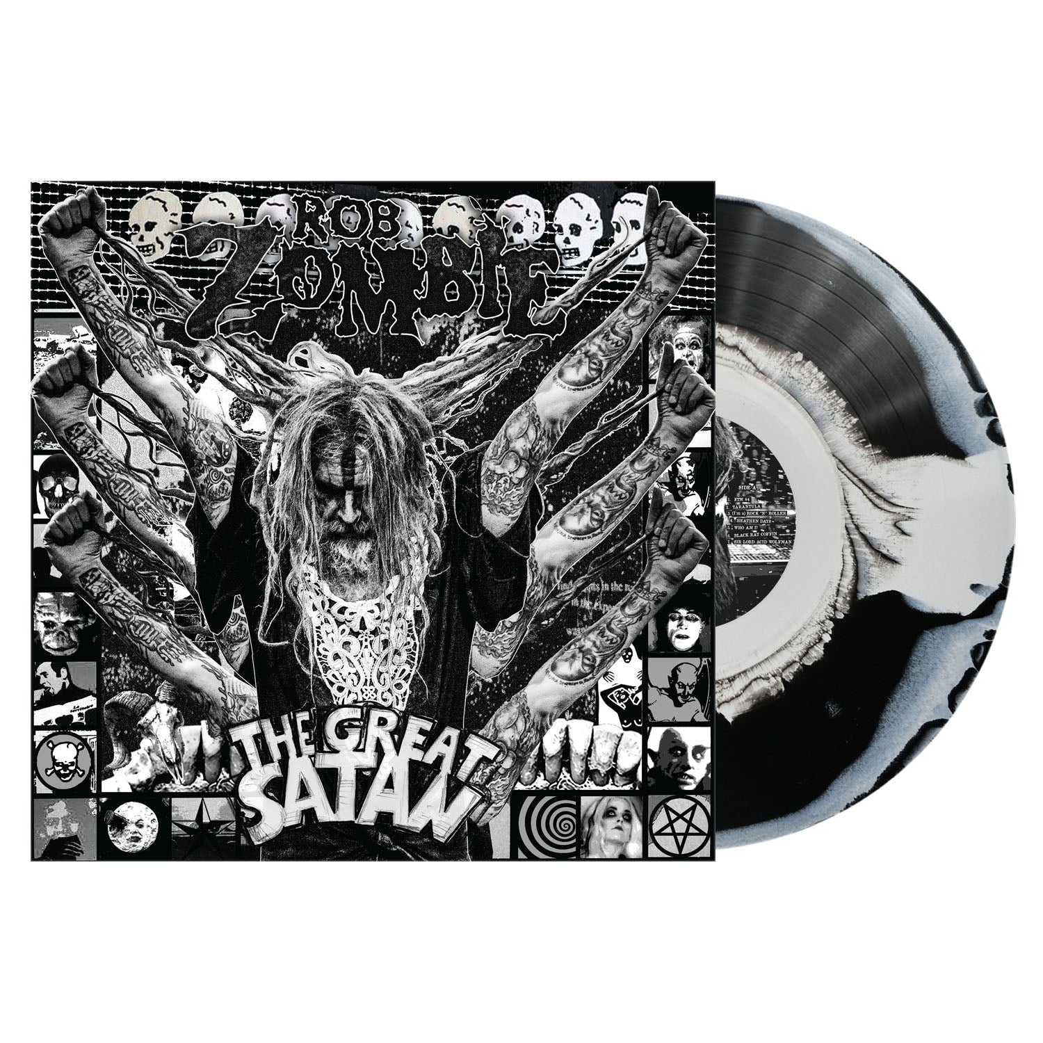 Rob Zombie The Great Satan [Indie Exclusive Black White Swirl Vinyl]