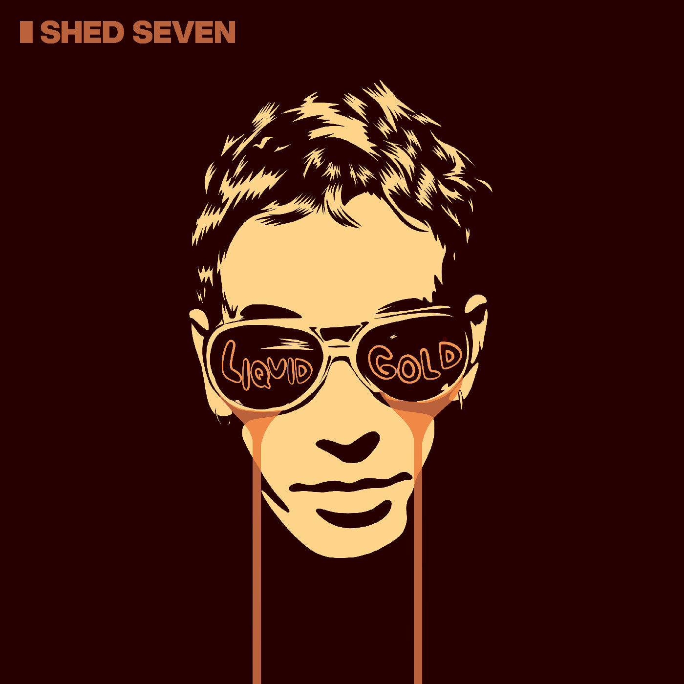 Shed Seven Liquid Gold [Red/Black Marble Vinyl]