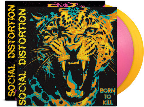 Social Distortion Born To Kill (Indie Exclusive) (Limited Edition, Pink & Yellow Colored Vinyl) (2 Lp's)
