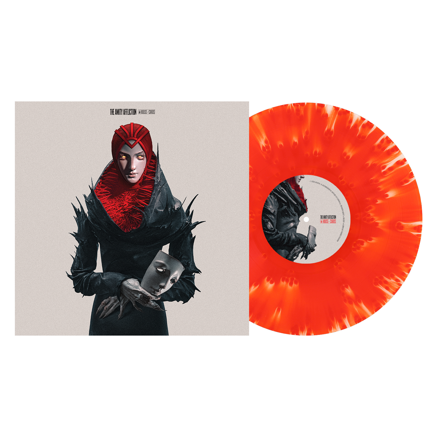 The Amity Affliction House Of Cards (Indie Exclusive) [White & Black Tri-Stripe Vinyl]