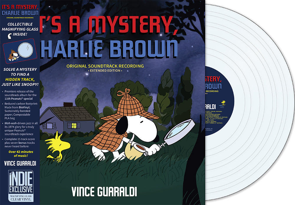 Vince Guaraldi It's A Mystery, Charlie Brown (Indie Exclusive) [Magnifying Glass Clear Vinyl]