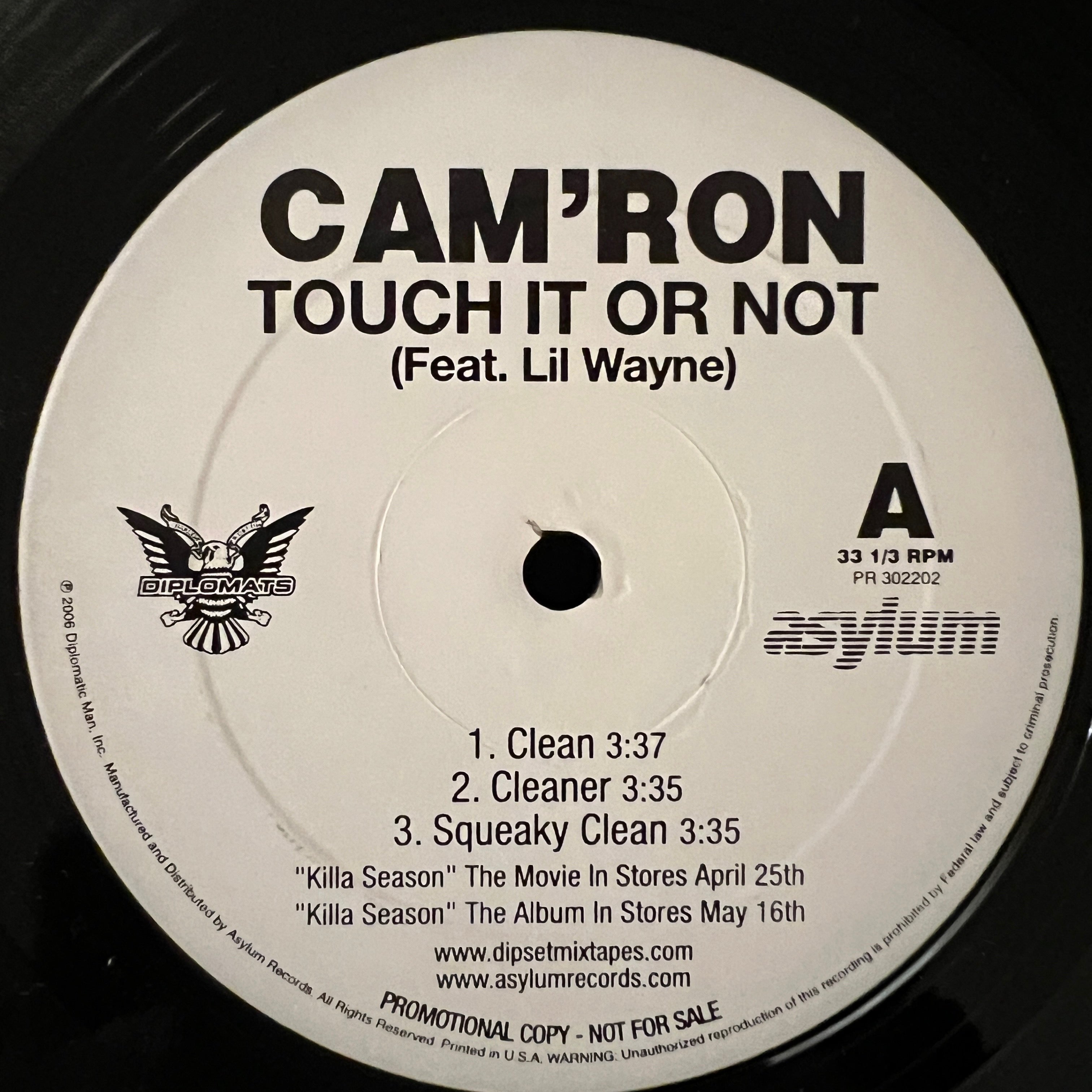 Cam'ron - Touch It Or Not feat Lil Wayne (12" Promo) VG+