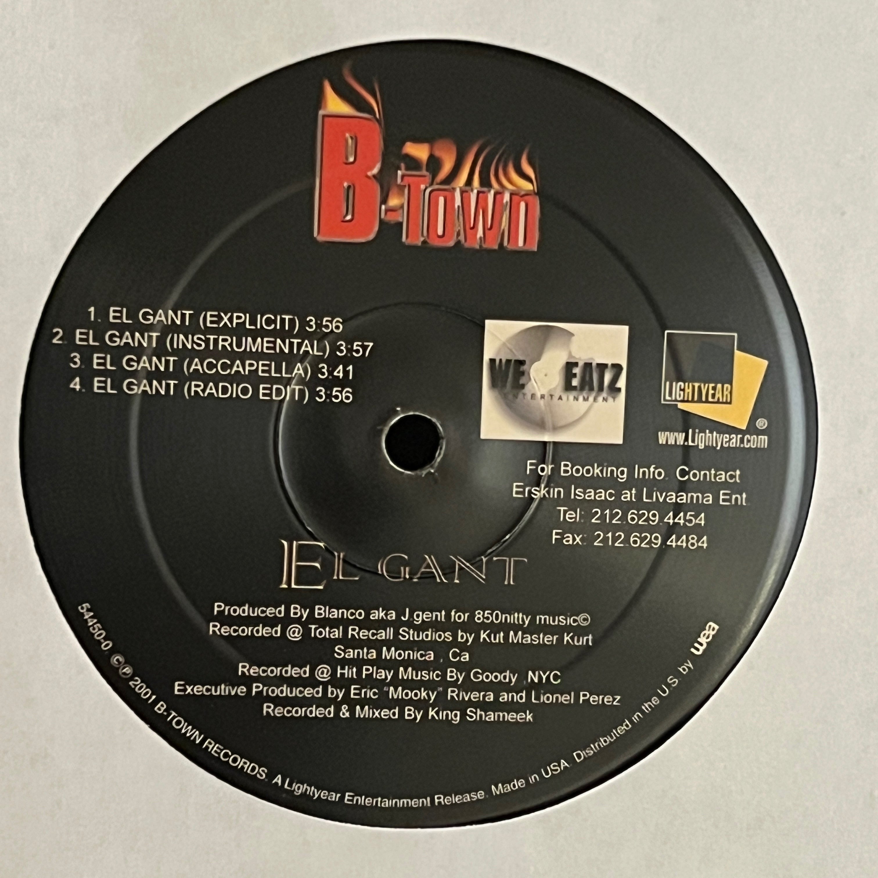 El Gant - El Gant (12" Single) VG+